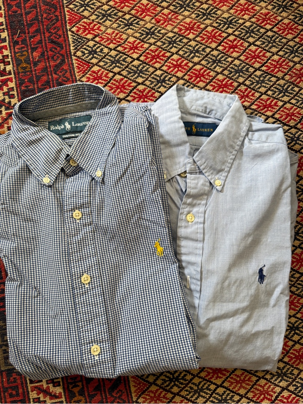 Lot of 2 Polo Ralph Lauren Button-down shirt small